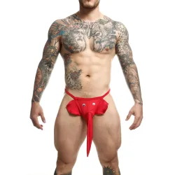 MOB Eroticwear String Trompe Eléphant Rouge
